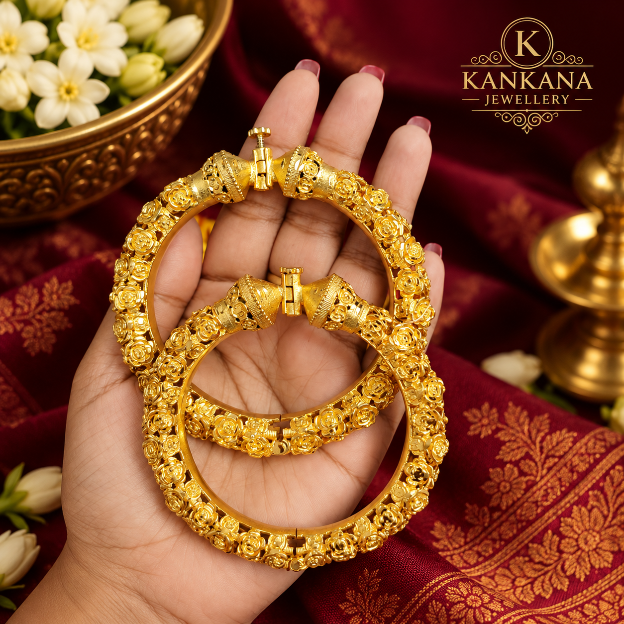 Premium 24kT Pure Gold Plated Golap Bala