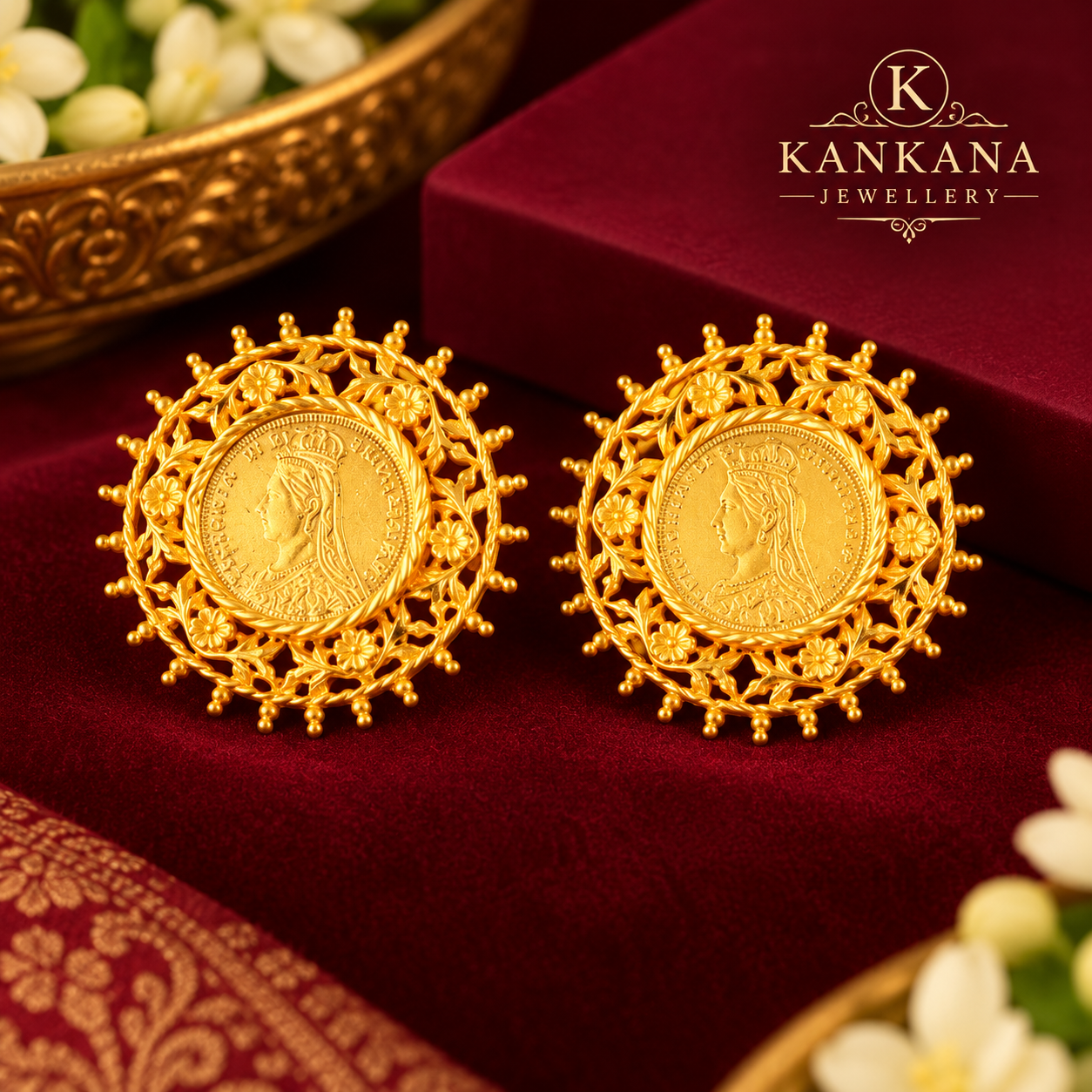 24K Gold Plated Rajmohini Gini Pasha