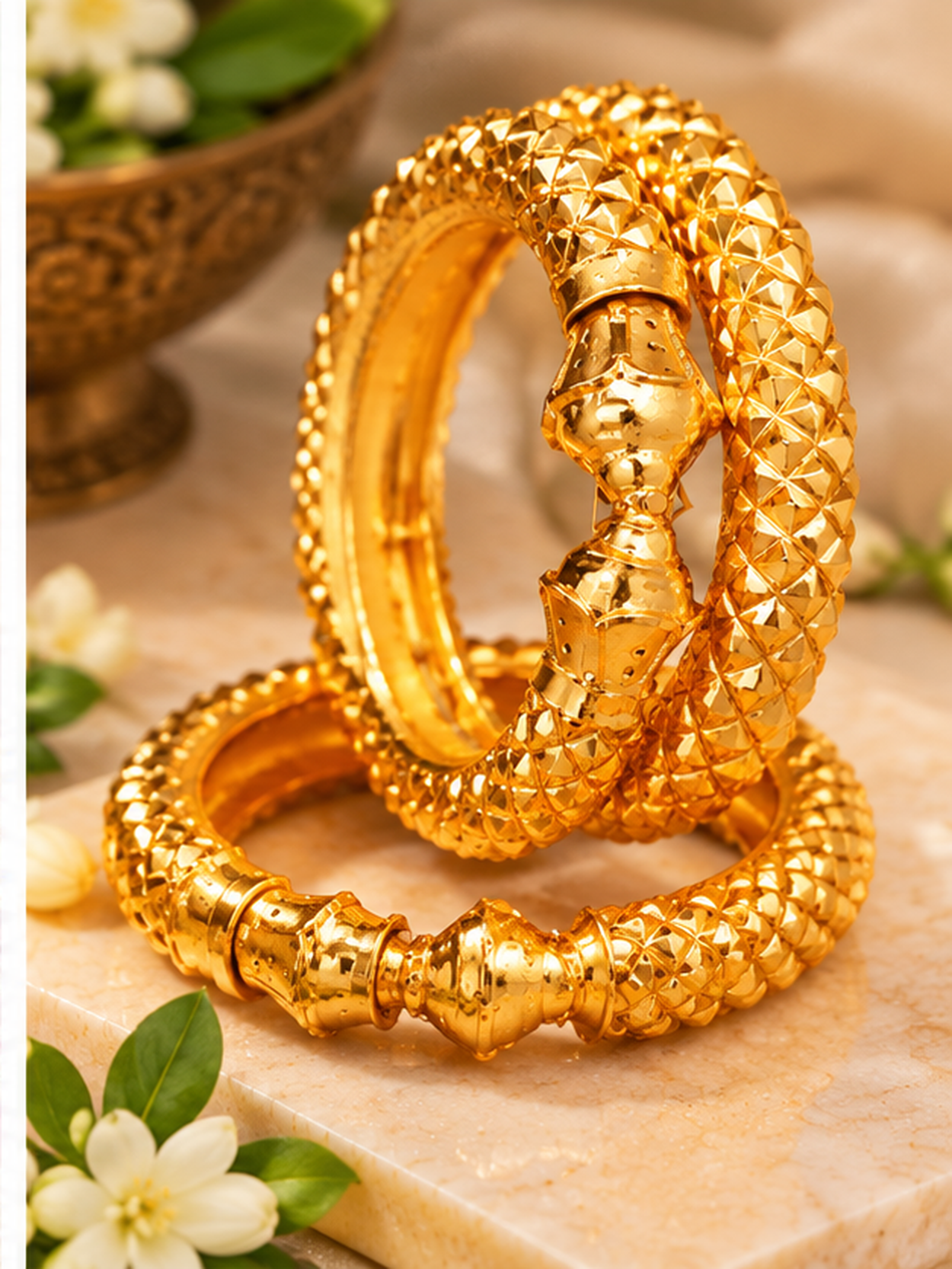 24K Gold Plated Hirakchhata Bala